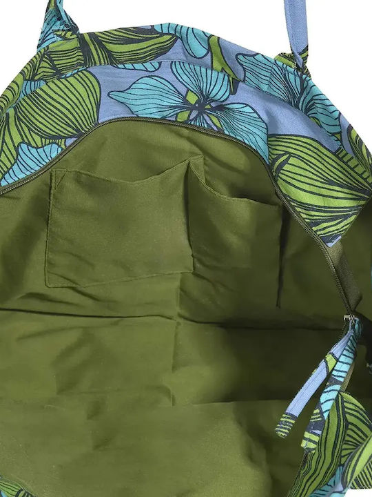 Ble Resort Collection Blue Fabric Beach Bag