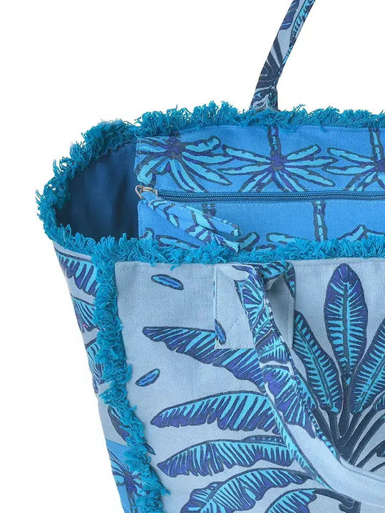 Ble Resort Collection Υφασμάτινη Τσάντα Θαλάσσης Μπλε