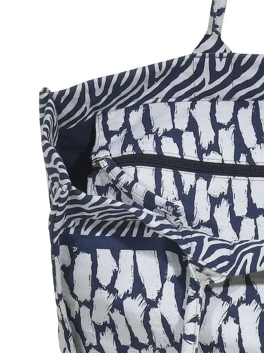 Ble Resort Collection Υφασμάτινη Τσάντα Θαλάσσης Μπλε
