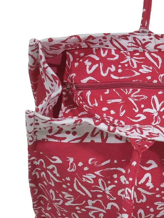 Ble Resort Collection Fabric Beach Bag Red