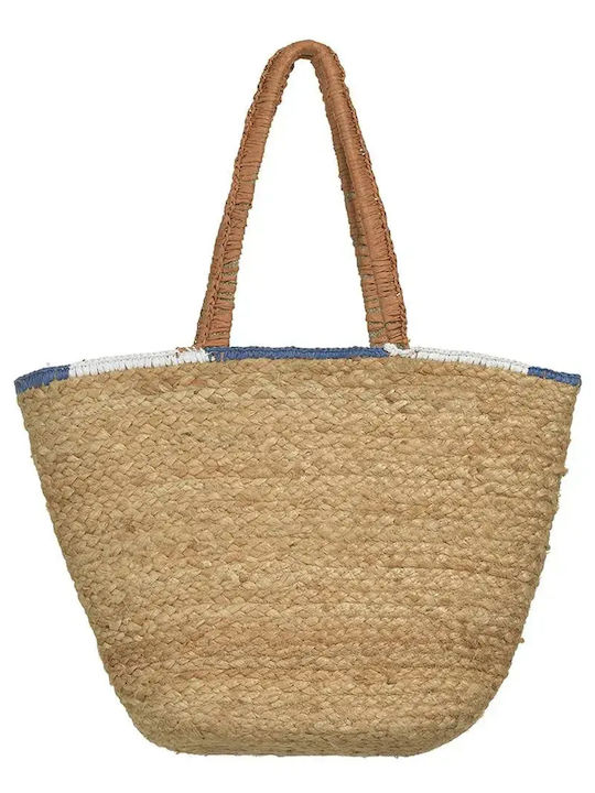 Ble Resort Collection Fabric Beach Bag Beige Ble Resort Collection Fabric Beach Bag Beige
