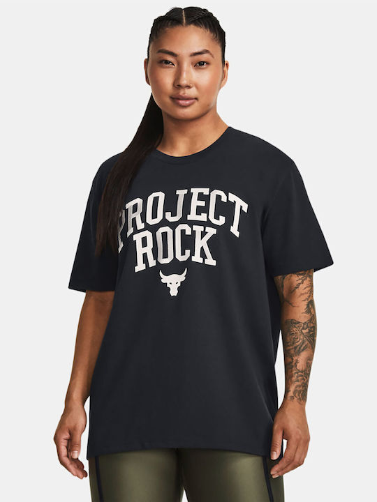 Under Armour Project Rock T-Shirt Μαύρο
