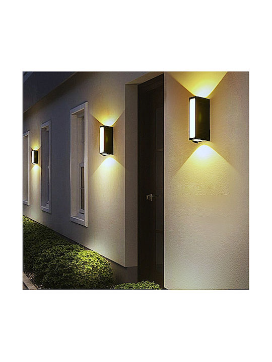 Home Lighting Φωτιστικό Τοίχου με Ενσωματωμένο LED και Θερμό Λευκό Φως Μαύρο