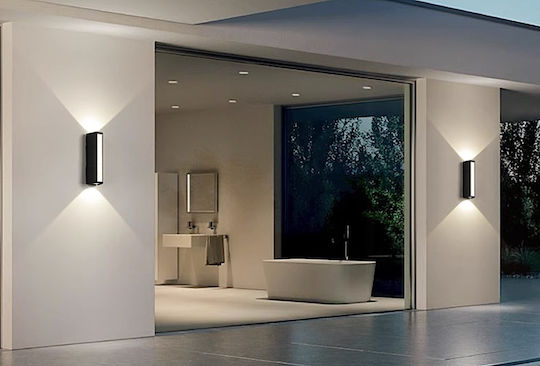 Home Lighting Φωτιστικό Τοίχου με Ενσωματωμένο LED και Θερμό Λευκό Φως Μαύρο
