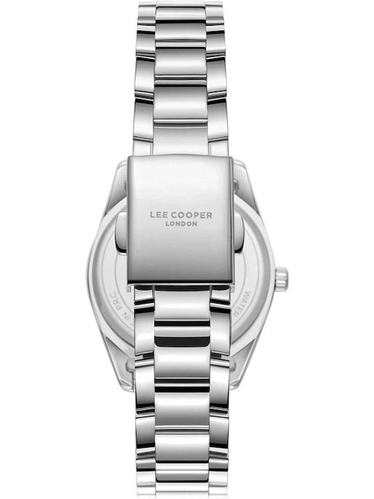 Lee Cooper Damenuhr mit Armband 32mm Batterie mit Metallarmband Silber/Rose Gold