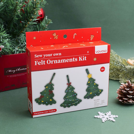Diy Series Nonwoven Fabrics Set 3 Pieces Christmas Tree