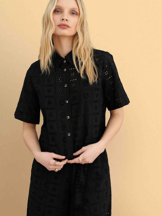Short Sleeve Women's Shirt Black