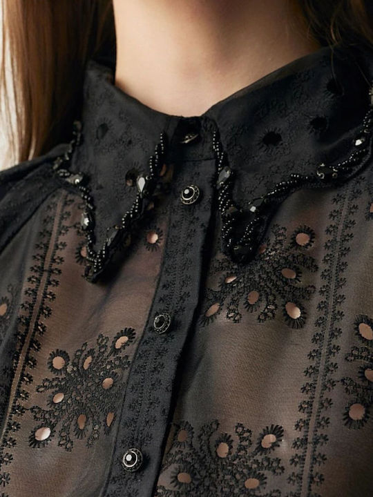 Short Sleeve Women's Shirt Black