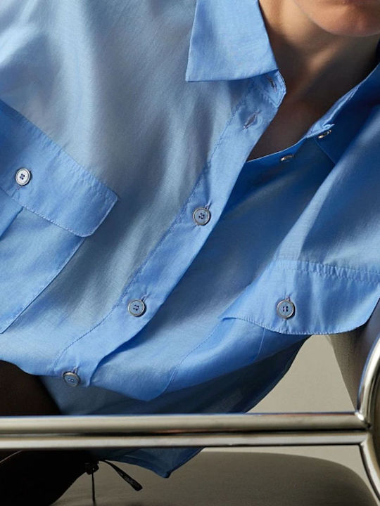 Long Sleeve Women's Shirt Light Blue