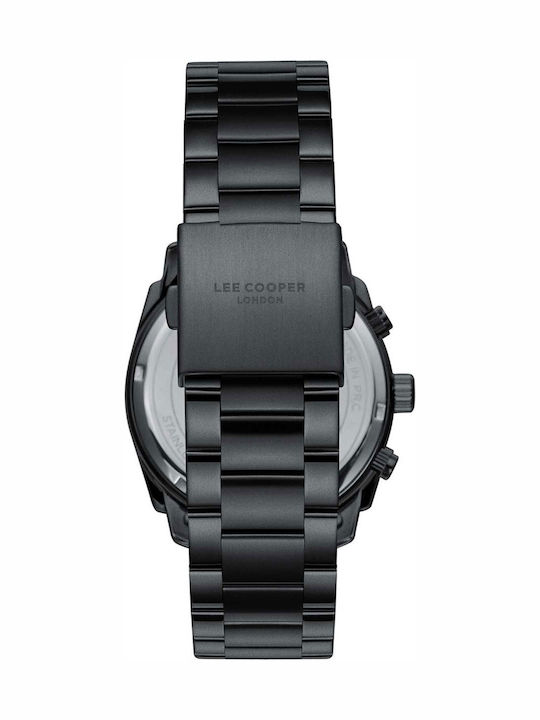 Lee Cooper Bracelet Men's Battery Watch with Black Metal Bracelet