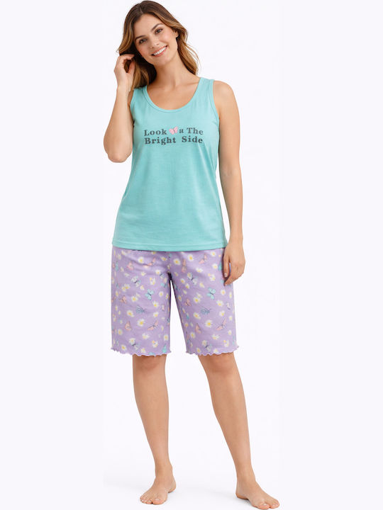 Relax Lingerie Summer Women's Pyjama Set Purple