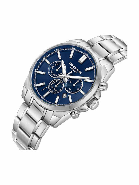 Lee Cooper Dual Time Ρολόι Μπαταρίας με Μεταλλικό Μπρασελέ Lee Cooper Dual Time Ρολόι Μπαταρίας με Μεταλλικό Μπρασελέ
