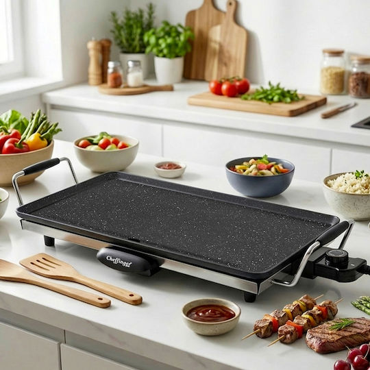Cheffinger Electric Griddle Non-stick Surface Insulated Handles Black