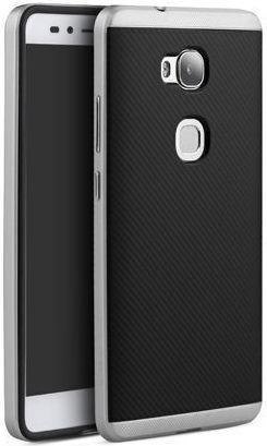 iPaky Hybrid Back Cover Σιλικόνης / Πλαστικό Ασημί (Honor 5x)