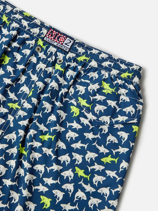 MC2 Kids Swimwear Swim Shorts Blue JEAN-LIGHTING-STRETCH-07507L-JEA002207507L-Printed
