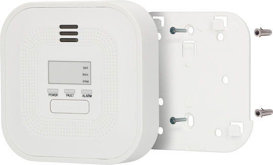 Alecto Детектор За Въглероден Окис Модел Coa4010 85db Аларма LCD Дисплей Бял