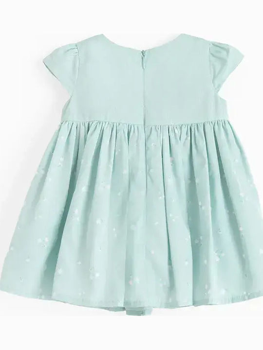 Rochie Fete Mâneca Scurtă Verde