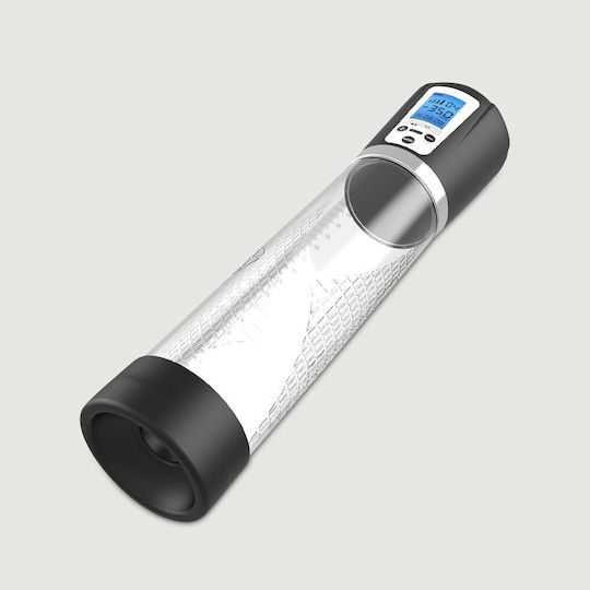 Electric Penis Pump LCD Screen Sexopolis Male LCD Screen Electric Enhancer Auto Penis Pump Transparent