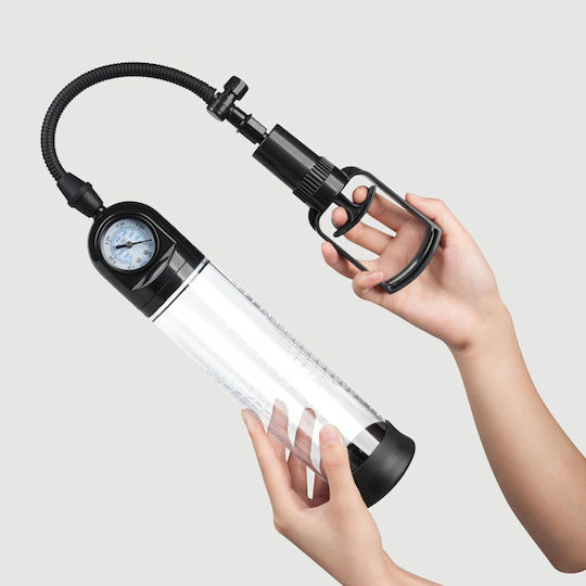 Αντλία Πέους Λαβή & Μανόμετρο Sexopolis Male Beginner's Penis Pump Handle & Gauge Διάφανη