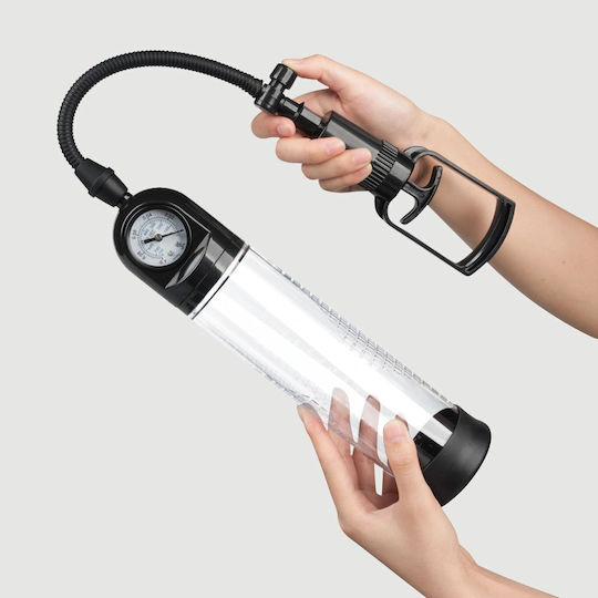 Αντλία Πέους Λαβή & Μανόμετρο Sexopolis Male Beginner's Penis Pump Handle & Gauge Διάφανη