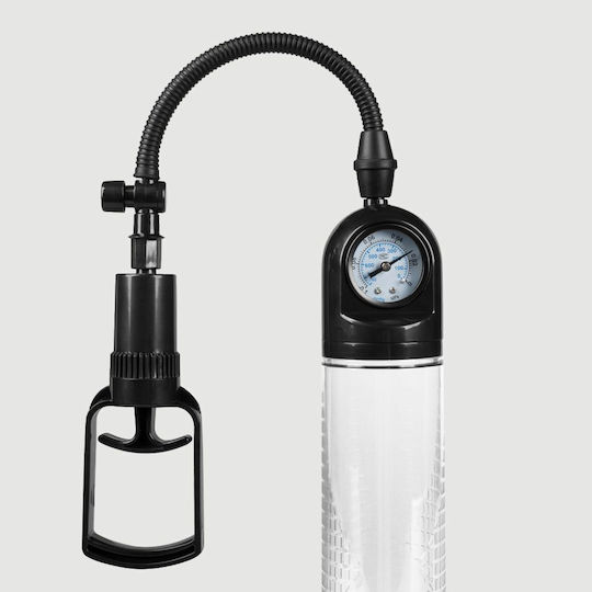 Αντλία Πέους Λαβή & Μανόμετρο Sexopolis Male Beginner's Penis Pump Handle & Gauge Διάφανη