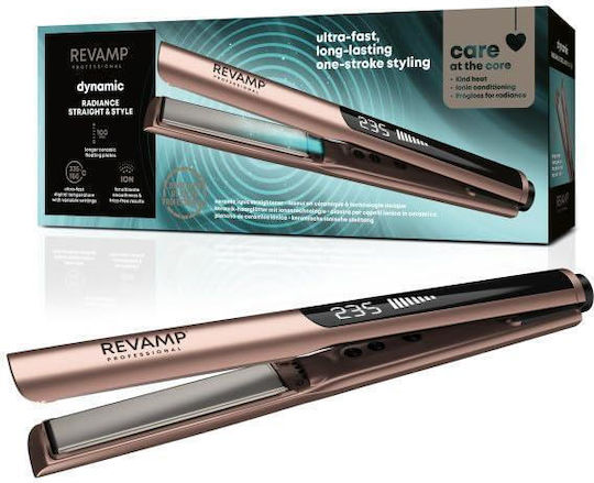 Revamp Dynamic Radiance Straight & Style St-1900gd Hair Straightener 235 Degrees