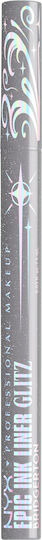 NYX Professional Makeup Bridgerton Royal Epic Ink Glitz Водоустойчив Химикал Очни Линии 1 В Сребристо 1мл