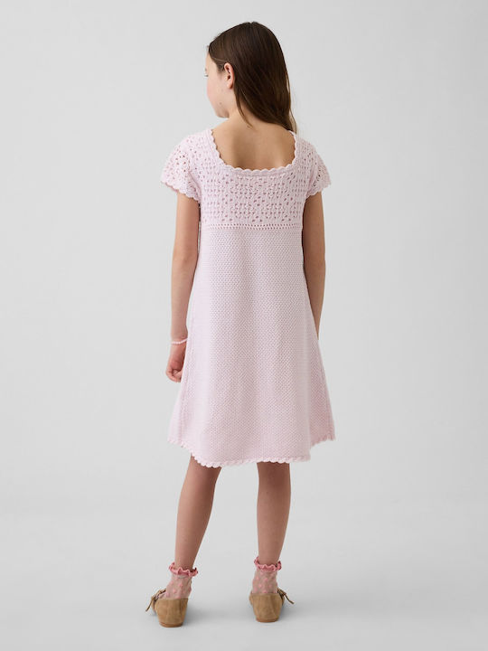 Mädchenkleid Kurzärmelig Pink Dogwood