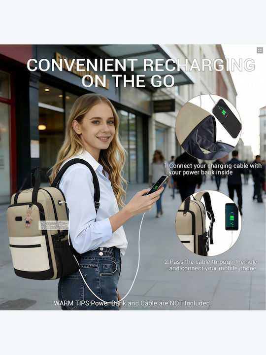 Miss Lulu K-Way Rucksack Khaki