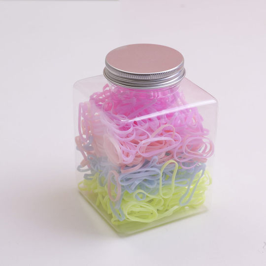 Elastice Pentru Păr De Unică Folosință Extra Large Recipient Pătrat Colorate