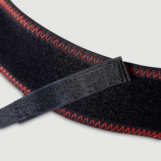 Crotchless Strap On Harness Velvet Touch & Stitching Velcro Adjustable Black