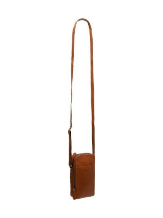 Leather Men's Shoulder / Crossbody Bag Tabac Brown