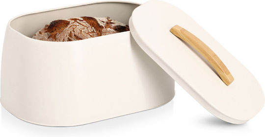 Brotkasten mit Deckel Metallisch 33,5x23,5x18,3cm