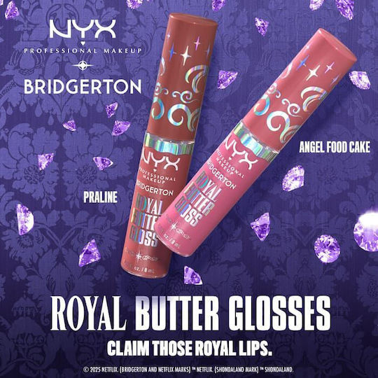 NYX Professional Makeup Bridgerton Royal Butter Lip Gloss 2 Praline 5ml