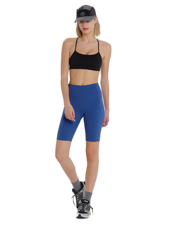 Training Γυναικείο Cropped Κολάν Μπλε