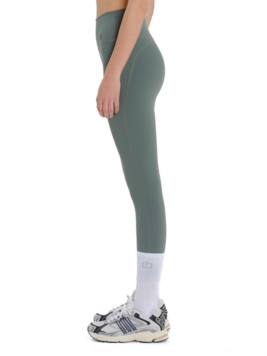 Training Damen Gekürztes Leggings Grün