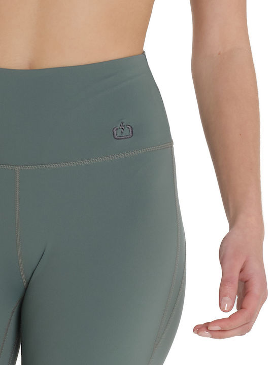 Training Damen Gekürztes Leggings Grün