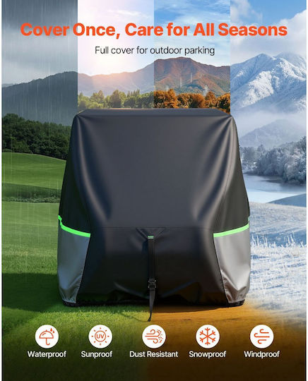 Golf Cart Cover Vevor Full Coverage Golf Cart 2+2/4 Passengers Waterproof Car Cover Oxford Fabric 600d Fits Most Club Car Yamaha Ezgo Honda Carts Pu Coating Three Doors Zipper