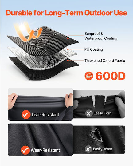 Golf Cart Cover Vevor Full Coverage Golf Cart 2+2/4 Passengers Waterproof Car Cover Oxford Fabric 600d Fits Most Club Car Yamaha Ezgo Honda Carts Pu Coating Three Doors Zipper