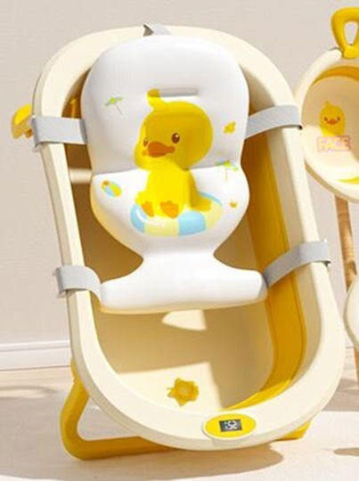 Little Mom Cadă Pliabilă Pentru Bebeluși cu Termometru Galbenă