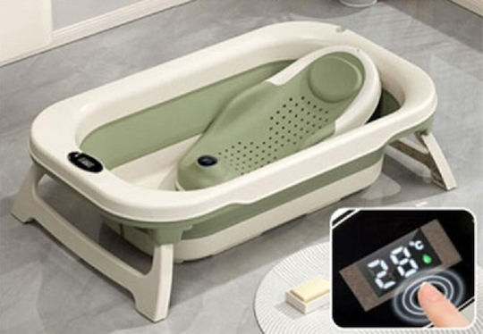 Little Mom Cadă Pliabilă pentru Bebeluși cu Termometru Verde