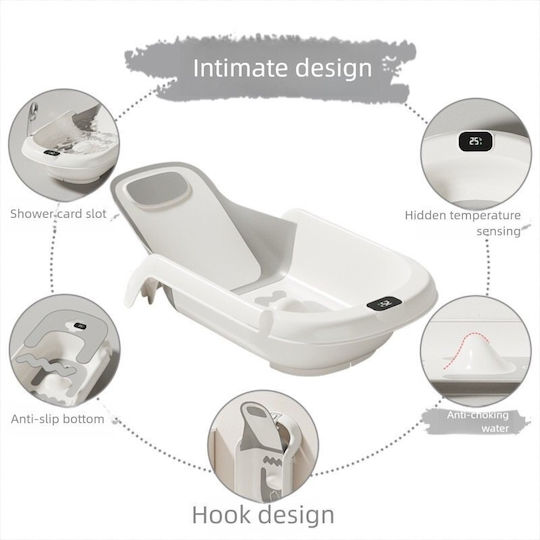 Little Mom Baby Badewanne Grau