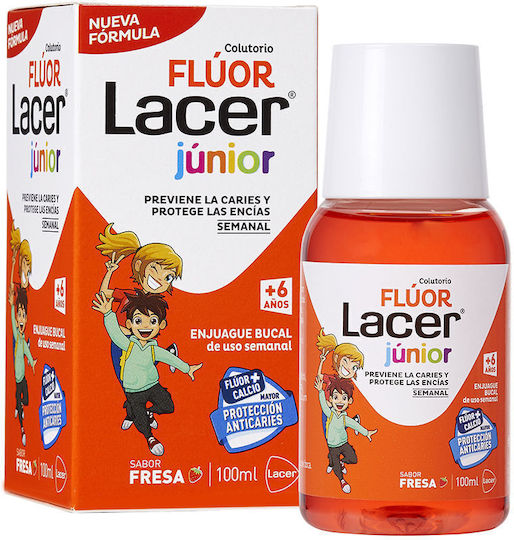 Lacer Στοματικό Διάλυμα Φράουλα 100ml