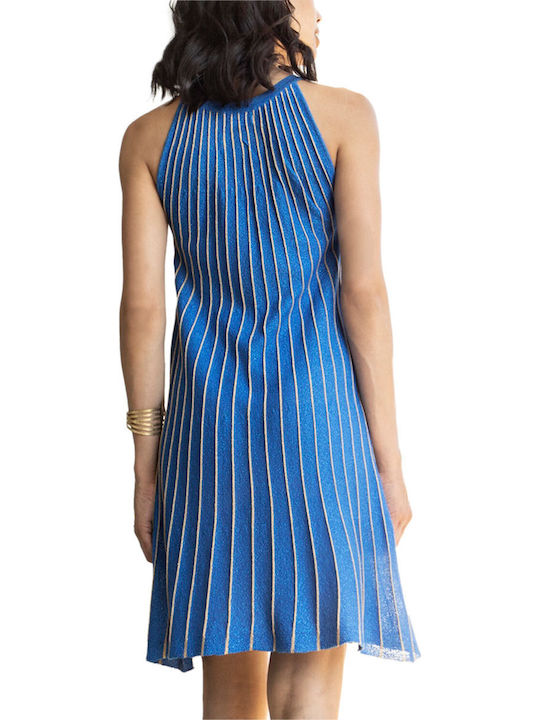 Καλοκαιρινό Midi Βραδινό Φόρεμα Royal Blue