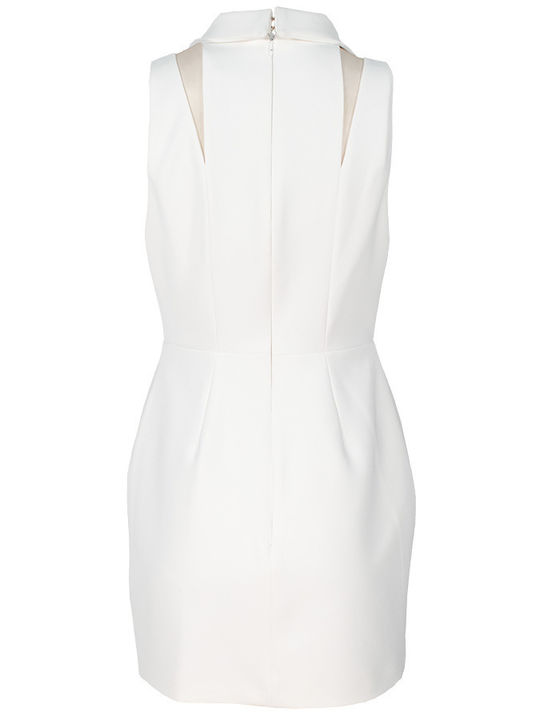 Summer Mini Dress for Wedding Christening Strapless White