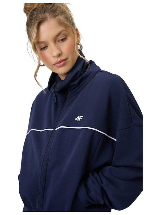 Damen Sweatshirt mit Kapuze Blau