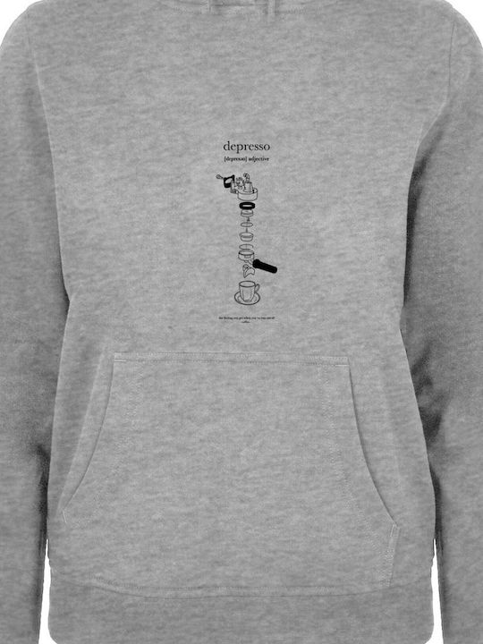 Γυναικείο Φούτερ με Κουκούλα Heather Grey