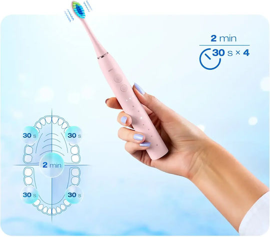 Smartic Elektrische Zahnbürste mit Reiseetui Rosa