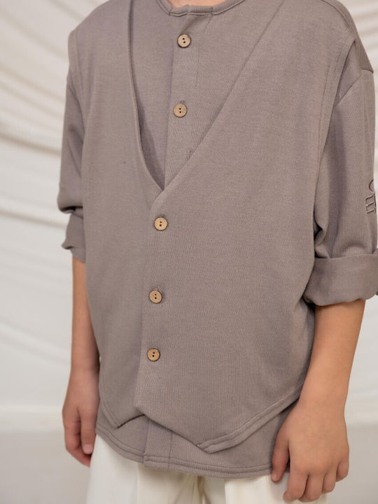 Παιδικό Σετ με Σορτς Καλοκαιρινό 2τμχ Μπεζ