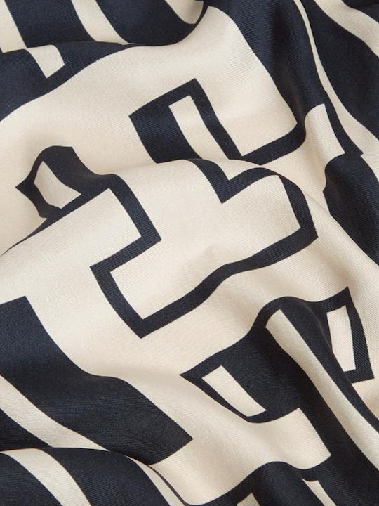 Tommy Hilfiger Γυναικείο Μεταξωτό Φουλάρι Navy Μπλε